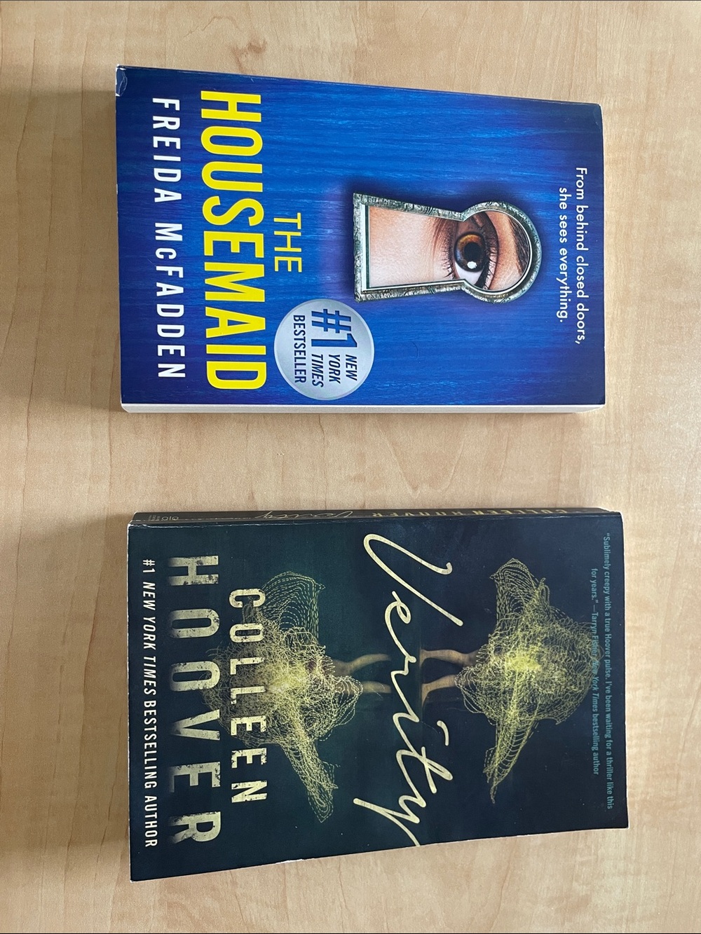 The Housemaid & Verity Paperback Book Bundle - Blue & Black Covers
